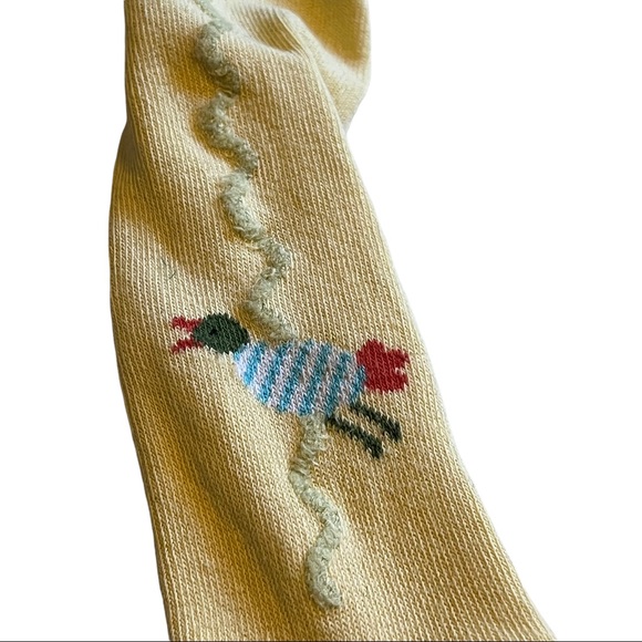 VTG | Baby Mini Catimini | Baby Girl Pale Yellow | Knit Tights - Picture 4 of 7